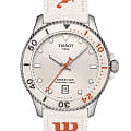 Tissot Tissot Seastar Wilson Wnba T120.410.17.011.00 Seastar 2000 T1204101701100 кварцевые мужские часы  белый циферблат, браслет кожаный — вид спереди