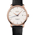 Mido Mido Baroncelli Chronometer M027.408.36.031.00  M0274083603100 механические мужские часы  белый циферблат, браслет кожаный — вид спереди