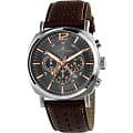 Jacques Lemans Jacques Lemans 1-1645H  1-1645H кварцевые мужские часы  серый циферблат, браслет кожаный — вид спереди