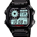 Casio Casio Collection AE-1200WH-1AVDF (AE-1200WH-1A)  AE-1200WH-1A кварцевые мужские часы  серый циферблат, браслет пластик — вид спереди