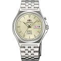 Orient Orient EM5M010C (FEM5M010C)  FEM5M010C механические мужские часы  шампань циферблат, браслет  — вид спереди