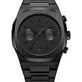 D1 Milano D1 Milano Cronografo CHBJSH  CHBJSH кварцевые мужские часы  черный циферблат, браслет нержавеющая сталь с pvd-покрытием — вид спереди