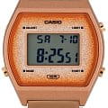 Casio Casio Vintage B640WCG-5EF кварцевые мужские часы часы, крупный план золотой циферблат