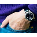 Orient Orient ER1X003B (FER1X003B) механические мужские часы часы, крупный план черный циферблат