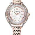 Swarovski Swarovski Crystalline Aura 5519459  5519459 кварцевые женские часы  белый циферблат, браслет нержавеющая сталь с pvd-покрытием — вид спереди