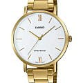 Casio Casio Collection LTP-VT01G-7B  LTP-VT01G-7B кварцевые женские часы  синий циферблат, браслет нержавеющая сталь с ip-покрытием — вид спереди