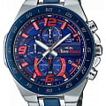 Casio Casio Edifice EFR-564TR-2A EFR EFR-564TR-2AER кварцевые мужские часы  синий циферблат, браслет нержавеющая сталь — вид спереди