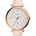 Fossil Fossil Carlie  ES3988  ES3988 кварцевые женские часы  белый циферблат, браслет кожаный — вид спереди