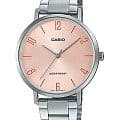 Casio Casio Collection LTP-VT01D-4B2  LTP-VT01D-4B2 кварцевые женские часы  розовый циферблат, браслет нержавеющая сталь — вид спереди