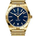 Breitling Breitling Chronomat Automatic 36 Victoria Beckham K103801A1C1K1  K103801A1C1K1 механические женские часы  синий циферблат, браслет 18-каратное желтое золото — вид спереди