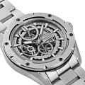 Orient Orient RE-AV0A02S00B механические мужские часы часы, крупный план серебристый циферблат