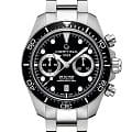 Certina Certina DS Action Diver Chrono C032.827.11.051.00 DS Action C0328271105100 механические мужские часы  синий циферблат, браслет нержавеющая сталь 316l — вид спереди