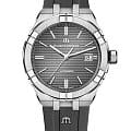 Maurice Lacroix Maurice Lacroix Aikon Automatic AI6008-SS000-230-2  AI6008-SS000-230-2 механические мужские часы  серый циферблат, браслет каучук — вид спереди