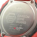Casio Casio G-Shock GA-2100-4ADR (GA-2100-4A) электронные мужские часы часы, крупный план бордовый циферблат
