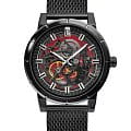 Pierre Lannier Pierre Lannier Automatic 321C438  321C438 механические мужские часы  черный циферблат, браслет нержавеющая сталь с ip-покрытием — вид спереди