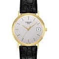 Tissot Tissot Goldrun Hesalite 18K Gold T71.3.401.31  T71340131 кварцевые мужские часы   циферблат, браслет кожаный — вид спереди