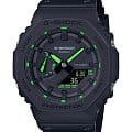 Casio Casio G-Shock GA-2100-1A3 GA-2100 GA-2100-1A3ER электронные мужские часы  черный циферблат, браслет пластик — вид спереди