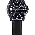 Casio Casio Collection MTP-VD01BL-1BVUDF (MTP-VD01BL-1B) collection японские мужские часы на браслете кожаный боковой вид