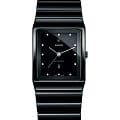 Rado Rado Ceramica Automatic Diamonds R21807702 Automatic R21807702 механические мужские часы  черный циферблат, браслет высокотехнологичная керамика — вид спереди
