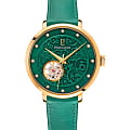 Pierre Lannier Pierre Lannier Eolia 310F577  310F577 механические женские часы  зеленый циферблат, браслет кожаный — вид спереди