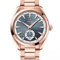 Omega Omega Seamaster Aqua Terra 220.50.41.21.03.001 Aqua Terra 22050412103001 механические мужские часы  синий циферблат, браслет 18-каратное красное золото — вид спереди