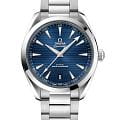 Omega Omega Seamaster Aqua Terra 220.10.41.21.03.004 Aqua Terra 22010412103004 механические мужские часы  синий циферблат, браслет нержавеющая сталь — вид спереди