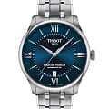 Tissot Tissot Chemin des Tourelles Powermatic 80 T139.807.11.048.00 Chemin des Tourelles T1398071104800 механические мужские часы  синий циферблат, браслет нержавеющая сталь — вид спереди