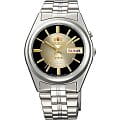 Orient Orient EM6Q00DP (FEM6Q00DP)  FEM6Q00DP механические мужские часы  черный циферблат, браслет  — вид спереди