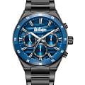 Lee Cooper Lee Cooper LC08175.090  LC08175.090 кварцевые мужские часы  синий циферблат, браслет нержавеющая сталь с ip-покрытием — вид спереди