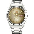 Orient Orient EM0501LU (FEM0501LU)  FEM0501LU механические мужские часы  коричневый циферблат, браслет 18-каратное желтое золото — вид спереди
