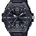 Casio Casio Collection MWA-100HB-1AVEF  MWA-100HB-1AVEF кварцевые мужские часы  черный циферблат, браслет каучук — вид спереди