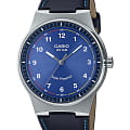 Casio Casio Collection MTP-RS105L-2BVDF (MTP-RS105L-2B)  MTP-RS105L-2B кварцевые мужские часы  синий циферблат, браслет кожаный — вид спереди