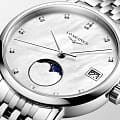 Longines Longines Elegant Collection Moonphase L4.330.4.87.6  наручные женские часы фото под углом.