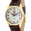 Слава Слава Сенат 1499298/300-8215  1499298/300-8215 механические мужские часы  белый циферблат, браслет кожаный — вид спереди