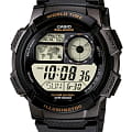 Casio Casio Collection AE-1000W-1AVDF (AE-1000W-1A)  AE-1000W-1A кварцевые мужские часы  зеленый циферблат, браслет пластик — вид спереди