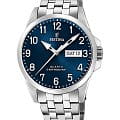Festina Festina Classics F20357/C  F20357/C кварцевые мужские часы  синий циферблат, браслет нержавеющая сталь — вид спереди