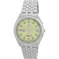 Orient Orient EM5J00NR (FEM5J00NR)  FEM5J00NR механические мужские часы  желтый циферблат, браслет  — вид спереди