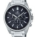 Casio Casio Edifice EFV-650D-1A (EFV-650D-1AVEF) EFV EFV-650D-1A кварцевые мужские часы  черный циферблат, браслет нержавеющая сталь — вид спереди