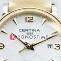 Certina Certina DS Caimano Ladies Titanium C017.210.56.117.00  швейцарские женские часы на браслете кожаный боковой вид
