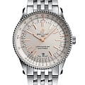 Breitling Breitling Navitimer Automatic 41 A17326211G1A1  A17326211G1A1 механические мужские часы  серебристый циферблат, браслет нержавеющая сталь — вид спереди