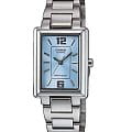 Casio Casio Collection LTP-1238D-2A  LTP-1238D-2A кварцевые женские часы  голубой циферблат, браслет нержавеющая сталь — вид спереди