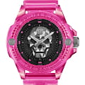 Philipp Plein Philipp Plein Skull Synthetic PWWAA0624  PWWAA0624 кварцевые женские часы  черный циферблат, браслет полиуретан — вид спереди