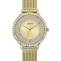 Guess Guess Dress Steel GW0402L2  GW0402L2 кварцевые женские часы  золотой циферблат, браслет нержавеющая сталь — вид спереди