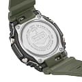 Casio Casio G-Shock GM-2100B-3AER (GM-2100B-3ADR) электронные мужские часы часы, крупный план зеленый циферблат