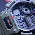 Casio Casio Collection AE-1400WH-3A illuminator японские мужские часы на браслете пластик боковой вид