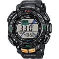 Casio Casio Pro Trek PRG-240-1E PRG PRG-240-1E электронные мужские часы голубой циферблат, браслет пластик — вид спереди