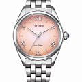 Citizen Citizen Citizen L EM1140-80X  EM1140-80X кварцевые женские часы  оранжевый циферблат, браслет нержавеющая сталь — вид спереди