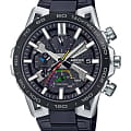 Casio Casio Edifice EQB-2000DC-1A EQB EQB-2000DC-1A кварцевые мужские часы  черный циферблат, браслет сталь с ip покрытием — вид спереди