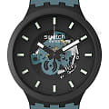 Swatch Swatch Big Bold Bioceramic Lacquered SB03B107  SB03B107 кварцевые мужские часы   циферблат, браслет силикон — вид спереди