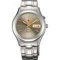 Orient Orient EM0301ZK (FEM0301ZK)  FEM0301ZK механические мужские часы  серый циферблат, браслет  — вид спереди